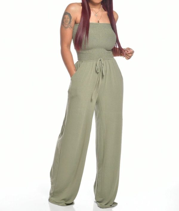 Strapless Waist Jumpsuit