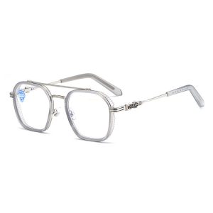 Retro Anti-Blue Radiation Double-Beam Flat Mirror Glasses