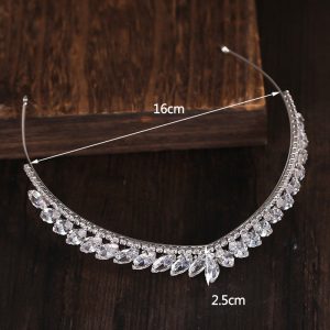 Rhinestone Crown Bridal Zircon Headband