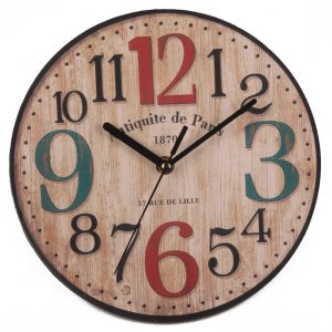 Retro Frameless Wall Clock