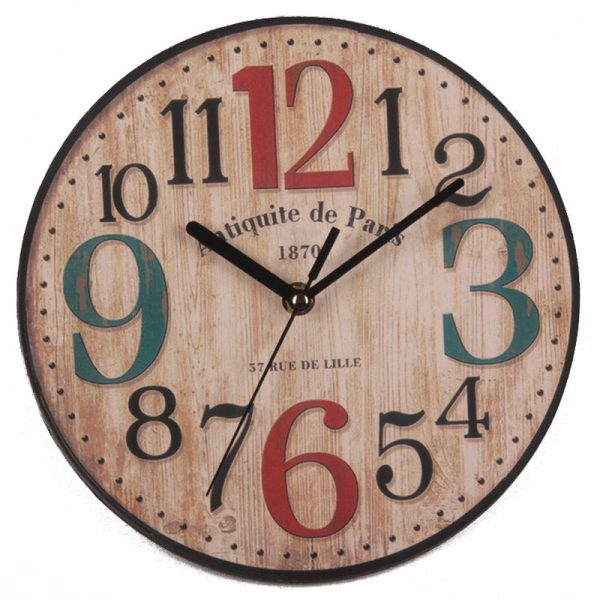 Retro Frameless Wall Clock