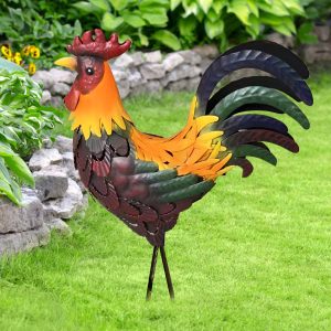 Garden Decoration Iron Rooster