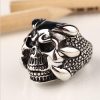 Luminous Skull Spike Ring