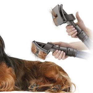 Pet Grooming Brush Tool With Vacuum Cleaner Brush Attachment