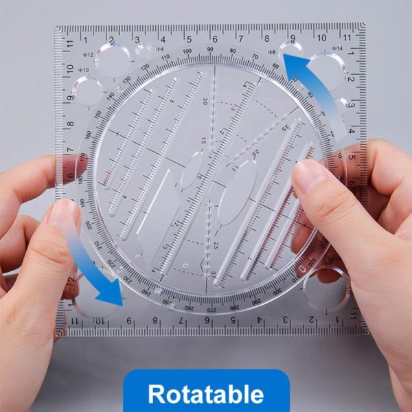 Multifunctional Drawing Ruler