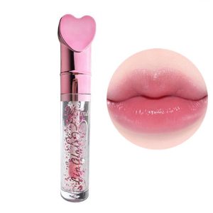 Love Heart-Shaped Color Changing No Stain On Cup Lip Lotion Moisturizing