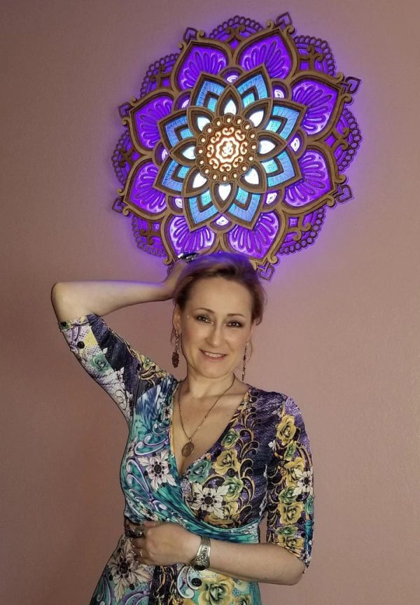 Mandala Yoga Room Night Light Led