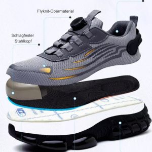 Rotating Button Safety Work Shoes