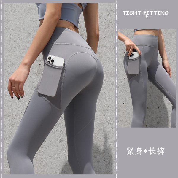 Gym Sport Seamless Yoga Leggings With Pockets