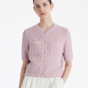 Knitted Cardigan - Open Work