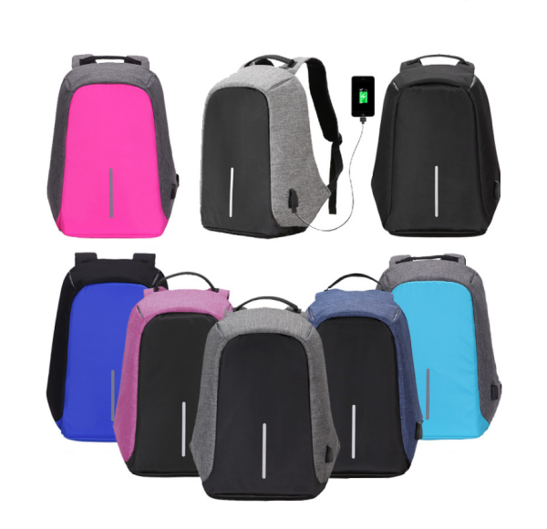 Multi-Functional Water Resistant Usb Charging Computer Notebook Backpack Bag