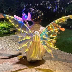 Electric Butterfly Elf Wings With Glowing Lights