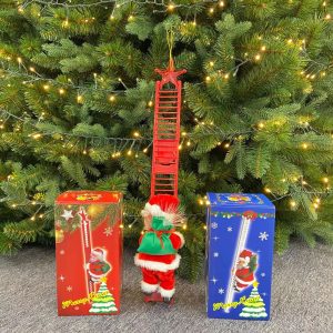 Electric Santa Claus Climbing Ladder