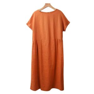 Japanese Style Linen Cotton Dress