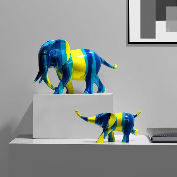 Resin Elephants Modern Home Decoration