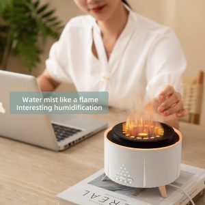 Remote Control Volcano Humidifier Diffuser With Lights