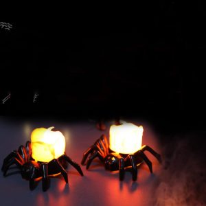 Halloween Spider Candlestick Ornaments