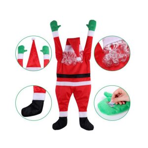 Santa Claus Climbs The Wall Christmas Decoration