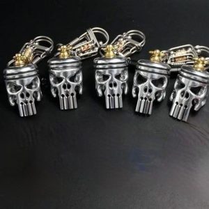 Piston Art Skull Keychain [Pendant/Flashlight/Bottle Opener]