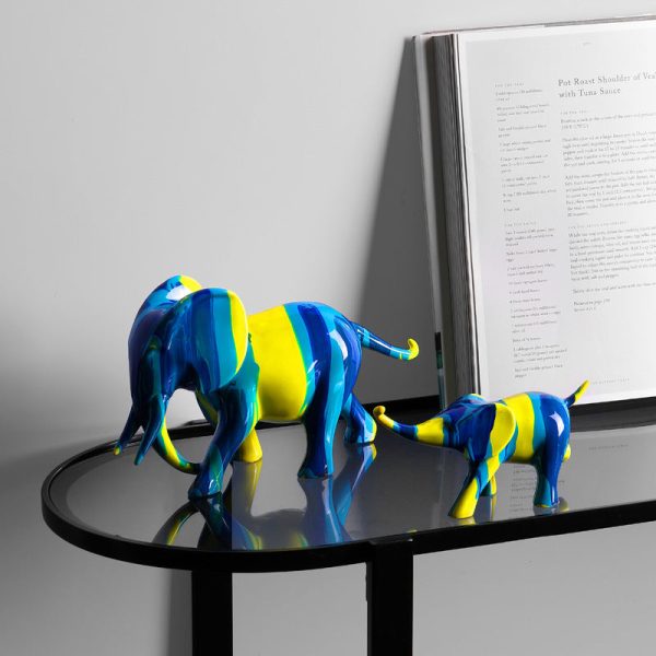 Resin Elephants Modern Home Decoration