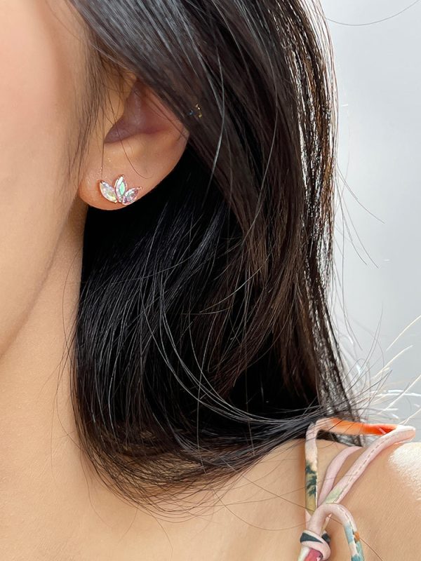 Minimalist Colored Zircon Earrings