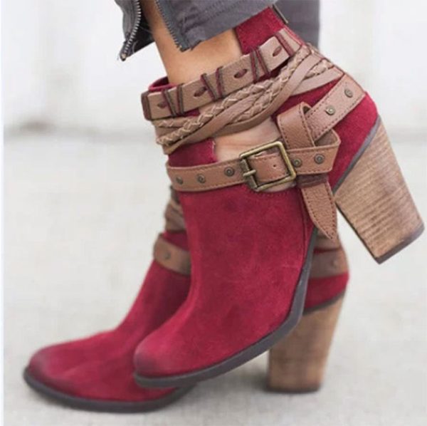 High-Heeled Martin Boots