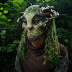 Green Man Forest Spirit Costume Accessories Masks