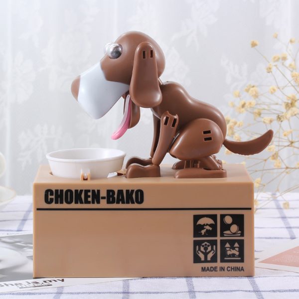 Funny Greedy Dog Piggy Bank Savings