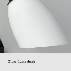 Glowglow - Modern Angled, Bell-Shaped Wall Lamp With Arm