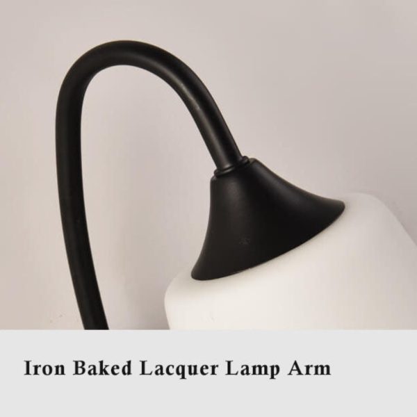 Glowglow - Modern Angled, Bell-Shaped Wall Lamp With Arm