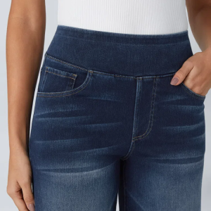 Quinn Super Stretch HighWaisted Wide Leg Jeans