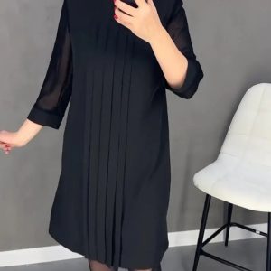 Straight Medium Sleeve Dress