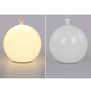 Fateh Modern Small Round Led Ceiling Lamp White Acrylic Bedroom