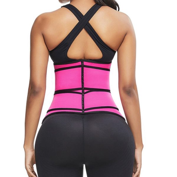 Rubber Neoprene Body Sculpting Zipper Double Waist Belt Body Sports Fitness