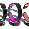 Monochrome Round Hole Silicone Strap For Fitbit Charge2