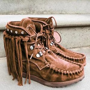 Retro Women'S Suede Ankle Boots When Buying 2 Pairs Or