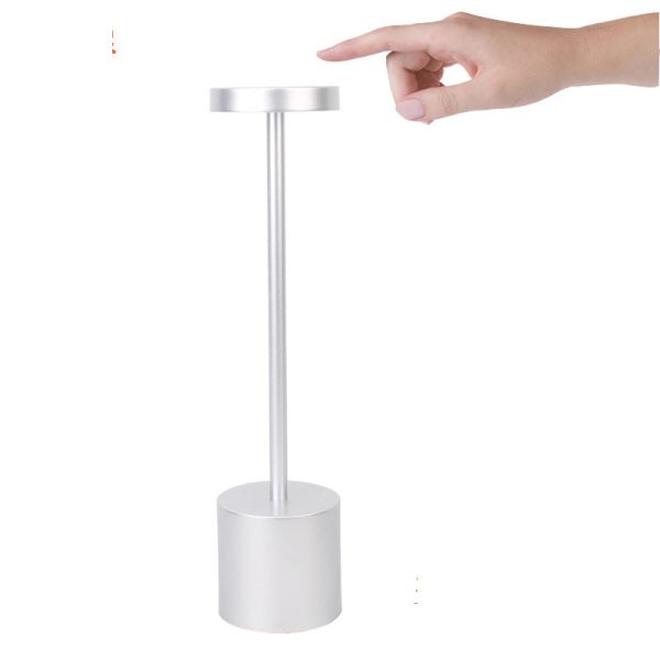 Led Aluminum Alloy Waterproof Rechargeable Desk Lamp Touch Dimming Metal Table Lamp