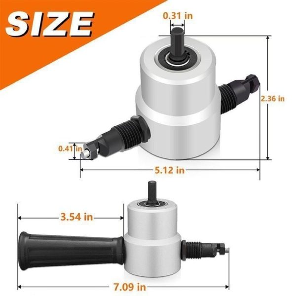 Cutter Drill Attachment Double Head Metal Sheet