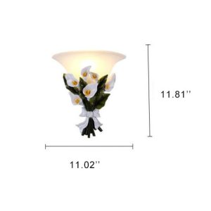 Floralight - Wall Lamp With 1 Arm And Flower Bush Shape