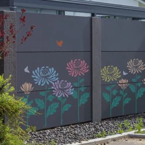 Diy Decoration Garden Fence Large Flower Stencils