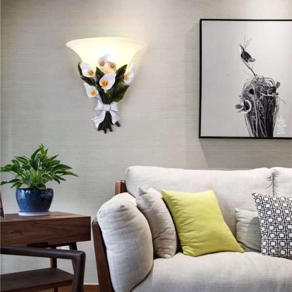 Floralight - Wall Lamp With 1 Arm And Flower Bush Shape