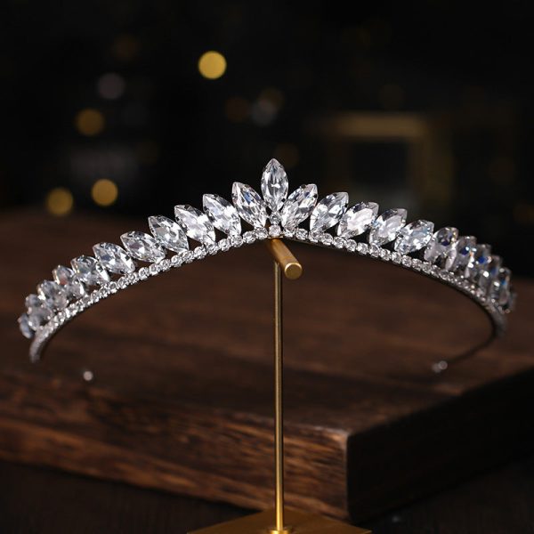 Rhinestone Crown Bridal Zircon Headband