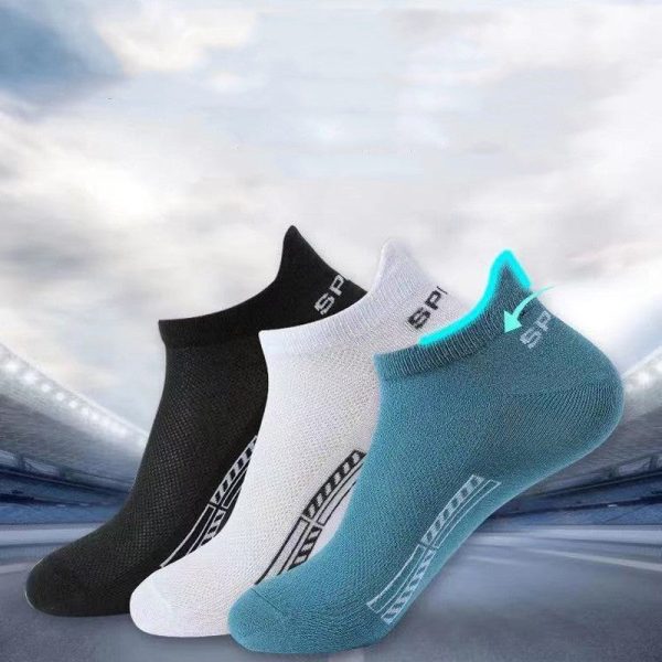 Men'S Cotton Socks Thin Exercise Mesh Breathable Socks