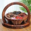 Wood Carving Fruit Plate