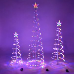 Led Spiral Christmas Tree Indoor And Outdoor Decoration Lights