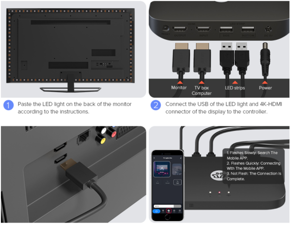 Streamer Symphony Tv Screen And Synchronous Smart Atmosphere Lights