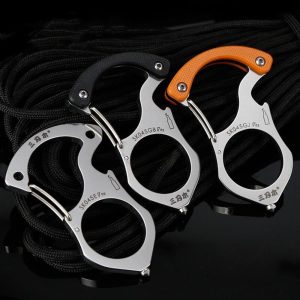 Stainless Steel Multifunctional Keychain Self Tool