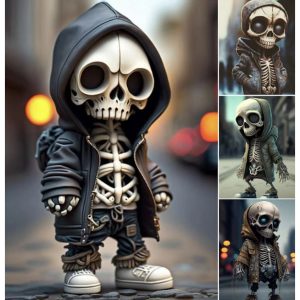 Halloween Skeleton Figurines