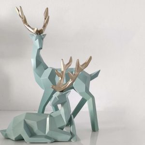 Resin Deer Statue Home Decoration