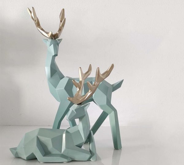 Resin Deer Statue Home Decoration